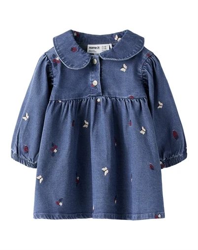 Name it - NBFAlva Denim Kjole - Medium Blue Denim